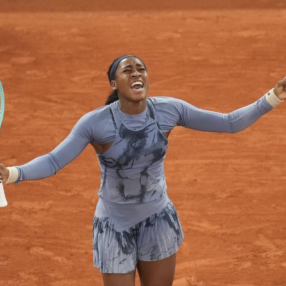 French Open: Coco Gauff digs deep to beat Keys and will face 361st-ranked Boisson in the semifinals